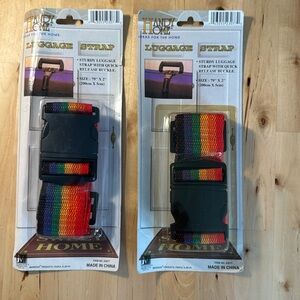 Rainbow Luggage Strap Set of 2 Sealed Quick Release Buckle